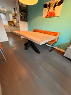 Feelings eettafel eiken grey wash 200x100, Ophalen, Gebruikt, Eikenhout, 200 cm of meer