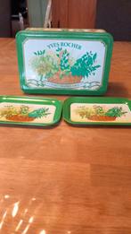 Vintage Yves Rocher Suikerblik + 2 Dienbladen, Huis en Inrichting, Ophalen of Verzenden, Gebruikt