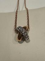 Tirisi collier hanger rose goud 18 krt Collier 50 cm nieuw, Ophalen of Verzenden, Zo goed als nieuw, Goud, Met hanger