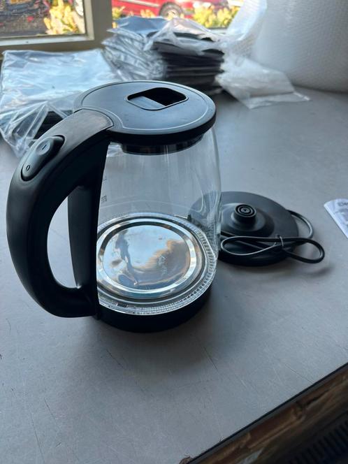 Nieuwe Elektrische Glazen Waterkoker – 1.7L – Stijlvol, Witgoed en Apparatuur, Waterkokers, Nieuw, 1 tot 2 liter, Rvs, Ophalen of Verzenden