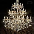 Chique Designer Kroonluchter 30 Armen Cognac Incl. Led's, Ophalen of Verzenden, Nieuw