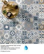 Portugeese Waterbestendig Laminaat Melazzo Bleu 12mm dik, Blauw, 75 m² of meer, Nieuw, Portugese waterbestendig tegel laminaat