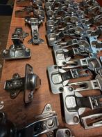 Grote partij RVS scharnieren - 43 stuks, Doe-het-zelf en Verbouw, Hang- en Sluitwerk, Ophalen of Verzenden, Nieuw, Rvs, Scharnier