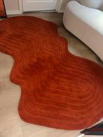 Vloerkleed wol oranje, Ophalen, Gebruikt, 200 cm of meer, Overige vormen