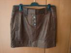 Zeer mooi bruin soepel leren minirokje ANNA 40-42 snazzeys, Maat 38/40 (M), Verzenden, Zo goed als nieuw, Boven de knie