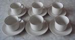6 nieuwe Cappuccino espresso koffie kop en schotels, Nieuw, Ophalen of Verzenden, Overige stijlen, Kop(pen) en/of Schotel(s)