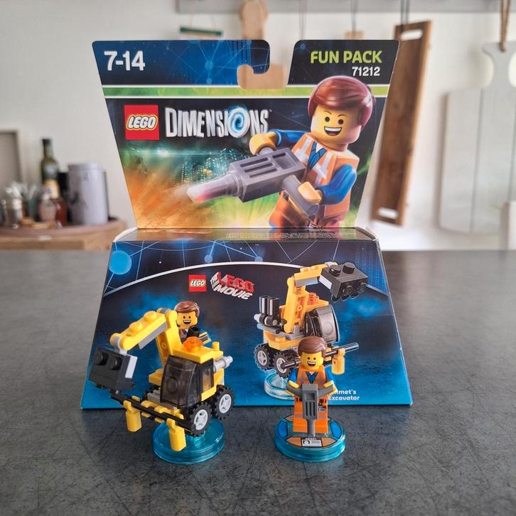 Lego 71212 Dimensions Emmet fun pack, Kinderen en Baby's, Speelgoed | Duplo en Lego, Zo goed als nieuw, Lego, Complete set, Ophalen of Verzenden