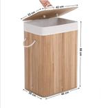 Songmics Wasmand Beige Bamboe | Nieuw, Ophalen of Verzenden, Nieuw