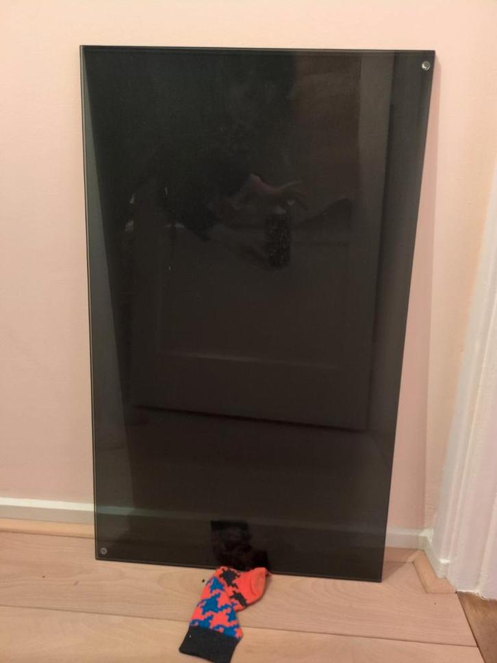 2x glasplaat grijs, 80 x 48, oa voor op Malm kast., Huis en Inrichting, Kasten | Ladekasten, Gebruikt, Minder dan 100 cm, 50 tot 100 cm