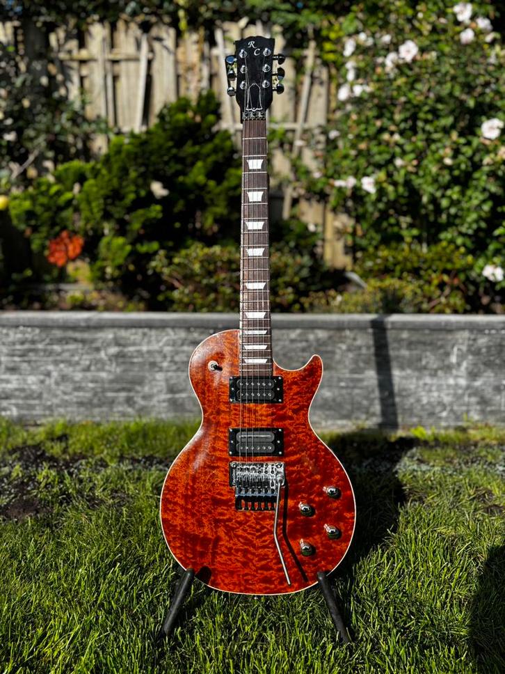 RC Customshop Les Paul Model Sapeli Pommelo Top, Muziek en Instrumenten, Snaarinstrumenten | Gitaren | Elektrisch, Zo goed als nieuw