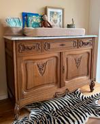 Antieke commode marmer blad, Ophalen, 50 tot 70 cm, 90 tot 105 cm, 100 cm of meer