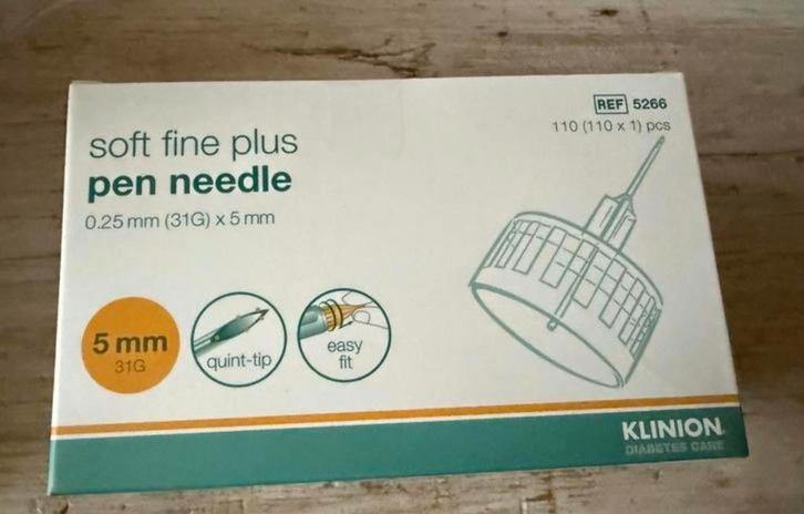 Diabetes Klinion Naalden voor insuline 10 Doosjes  5 mm, Diversen, Verpleegmiddelen, Nieuw, Verzenden