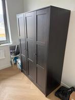 Kledingkast met 3 deuren, zwartbruin 117x176cm, Ophalen, Zo goed als nieuw, 50 tot 75 cm, 150 tot 200 cm