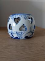 Handgeschilderd Delftsblauw theelichtje / waxinelichtje, Overige materialen, Ophalen of Verzenden, Zo goed als nieuw, Kandelaar