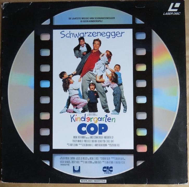 Kindergarten Cop, laserdisc, Cd's en Dvd's, Dvd's | Komedie, Gebruikt, Overige genres, Alle leeftijden, Ophalen of Verzenden