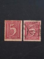 Duitsland Reich Mi 158. (wm Rauten) Pf met plakker/ gest., Verzenden, Overige periodes