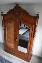 Antieke houten kast met spiegeldeur, Ophalen