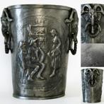 Fraaie Champagne emmer van tin met ramskop ram handgrepen, Ophalen of Verzenden