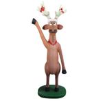 Dasher raising hand beeld – Rendier Hoogte 204 cm