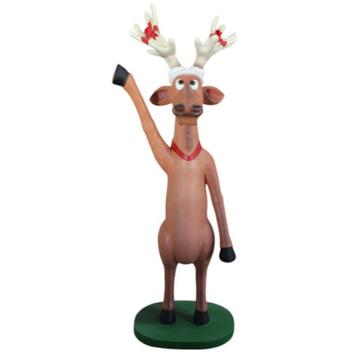 Dasher raising hand beeld – Rendier Hoogte 204 cm beschikbaar voor biedingen
