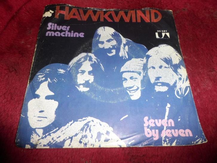Hawkwind - Silver Machine / Seven by seven, Cd's en Dvd's, Vinyl Singles, Gebruikt, Single, Rock en Metal, 7 inch, Ophalen of Verzenden