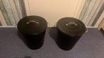 2x IKEA KNODD emmer 40 l - zwart, Ophalen, Gebruikt, IJzer, Met deksel