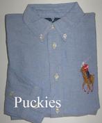 Blauw Ralph Lauren big pony overhemd maat 152 *NIEUW* a, Overhemd of Blouse, Nieuw, Ophalen of Verzenden, Jongen
