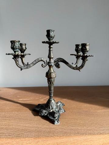 Antieke Bronzen Kandelaar - 5 Armen beschikbaar voor biedingen