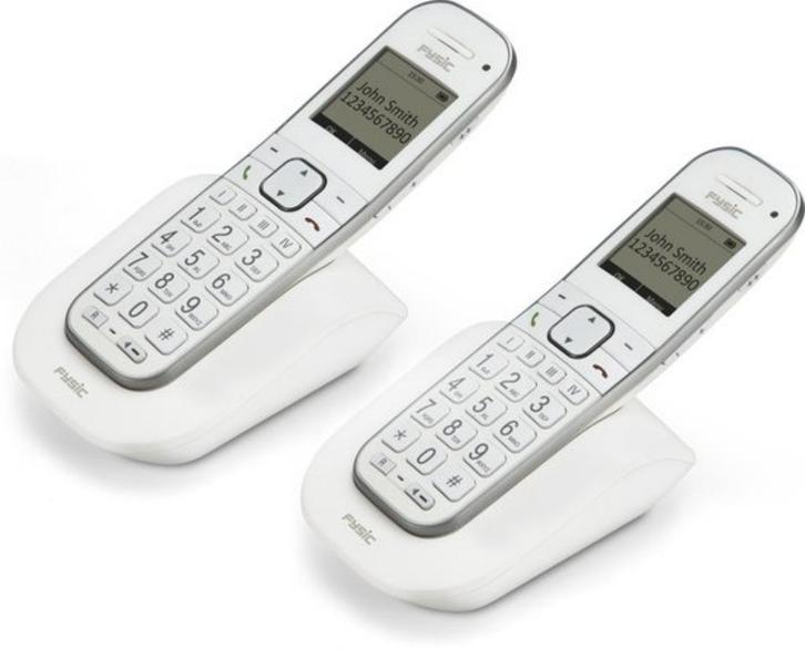 2 Fysic telefoons FX 9000-duo (grote toetsen), Telecommunicatie, Vaste telefoons | Handsets en Draadloos, Zo goed als nieuw, 2 handsets