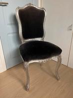 Barokstoel zwart zilver, Huis en Inrichting, Stoelen, Ophalen, Gebruikt, Barok, Zwart