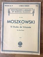 Moszkowski, 15 etudes de virtuosite for the piano, opus 72, Klassiek, Ophalen of Verzenden, Zo goed als nieuw, Artiest of Componist