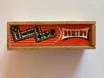 vintage domino spel - hout - Homas, Een of twee spelers, Ophalen of Verzenden, Gebruikt, Homas