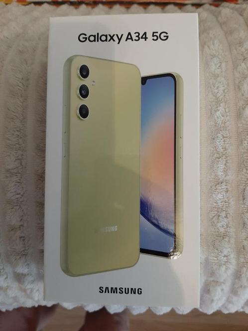 ZGAN!Samsung Galaxy A34 5G Nog nooit gebruikt 120,-incl vz, Telecommunicatie, Mobiele telefoons | Samsung, Zo goed als nieuw, Galaxy A