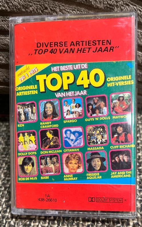 Top 40 Cassettebandje - Diverse Artiesten, Cd's en Dvd's, Cassettebandjes, Gebruikt, Voorbespeeld, Pop, 1 bandje, Verzenden