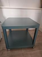 Two IKEA small table on wheels, Minder dan 55 cm, Gebruikt, Rond, Hout
