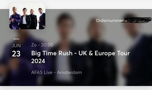 2x Big time rush tickets, Tickets en Kaartjes, Concerten | Pop, Twee personen, Oktober