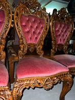4 Italiaanse barok eetkamer stoelen, Ophalen