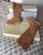 Mooie Nathan Suède Laarzen Maat 38, Hoge laarzen, Ophalen of Verzenden, Zo goed als nieuw, Bruin