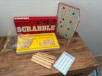 Scrabble met houten letters en plankjes, Een of twee spelers, Ophalen of Verzenden, Gebruikt