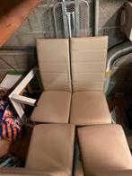 Salon tafel eetstoelen beige, Ophalen of Verzenden