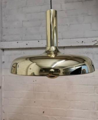 Vintage Messing Hanglamp Sölken Leuchten '60 beschikbaar voor biedingen