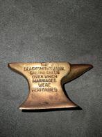 Vintage messing Gretna Green aambeeld - miniatuur smid, Ophalen of Verzenden