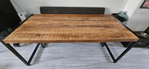 Mango Houten Eettafel 200x90x78cm, Huis en Inrichting, Tafels | Eettafels, Gebruikt, 50 tot 100 cm, 150 tot 200 cm, Vijf personen of meer