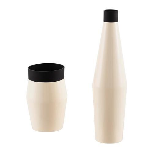 Ikea Glittrig Vazen - 2 stuks, Huis en Inrichting, Woonaccessoires | Vazen, Zo goed als nieuw, Overige kleuren, Minder dan 50 cm
