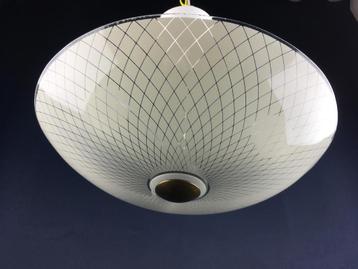 Vintage plafondlamp VEB Leuchtenbau Lengefeld uit '50/'60 beschikbaar voor biedingen