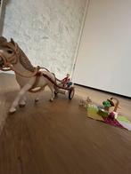 Schleich Karretje met Paard en Accessoires, Ophalen of Verzenden, Gebruikt, Jongen of Meisje