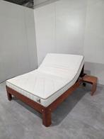 Auping Auronde Elektrisch Bed 140x200 M2, Huis en Inrichting, Slaapkamer | Bedden, Verstelbaar, Eenpersoons, Bruin, .