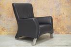 ZGANieuw blauwe leren Rolf Benz 322 design fauteuil, Huis en Inrichting, Fauteuils, Rolf benz, Rolf benz, Design, 75 tot 100 cm