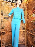 YatvaVintage: YV367:Vintage 60´s / 70´s MOD 2-Piece Suit Pak, Kostuum of Pak, Blauw, Ophalen of Verzenden, Vintage