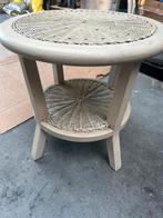 Bij zet tafeltje, Tuin en Terras, Ophalen, Gebruikt, Rond, Hout